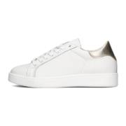 Witte Gouden Sneakers Stijlvolle Moderne Look Twinset , White , Dames