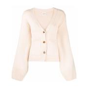 Custard Scarlet Cardigan Khaite , Pink , Dames