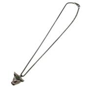 Pre-owned Metal necklaces Gucci Vintage , Gray , Dames