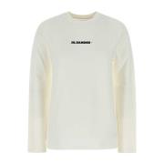 Klassiek Wit Katoenen T-Shirt Jil Sander , White , Dames