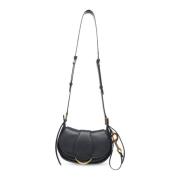 Zwarte Leren Schoudertas Chloé , Black , Dames