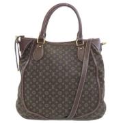 Pre-owned Canvas handbags Louis Vuitton Vintage , Brown , Dames