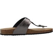 Stijlvolle Flip Flops voor zomerse dagen Geox , Gray , Dames