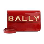 Schoudertas van lakleer Bally , Red , Dames