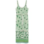 Groene Geknoopte Jurk Alemais , Green , Dames