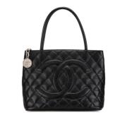 Pre-owned Leather chanel-bags Chanel Vintage , Black , Dames