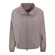 Roze Hooded Ritsjas Herno , Pink , Dames