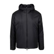 Hooded Jacket met Ritszakken Herno , Black , Heren