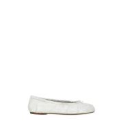 Witte leren ballerina's met Tabi-teen Maison Margiela , White , Dames