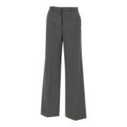 Viscose Broek met Gouden Draden Kaos , Gray , Dames