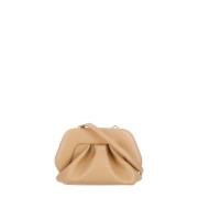 Bruine vegan lederen clutch tas THEMOIRè , Brown , Dames