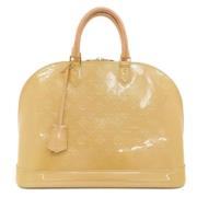 Pre-owned Canvas handbags Louis Vuitton Vintage , Yellow , Dames