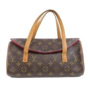 Pre-owned Canvas handbags Louis Vuitton Vintage , Brown , Dames