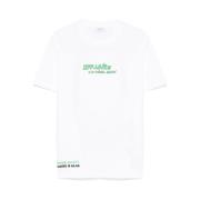 Wit Logo Print Crew Neck T-shirt Off White , Multicolor , Heren