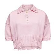 Roze Katoenen Poloshirt met Symbool Marni , Pink , Dames