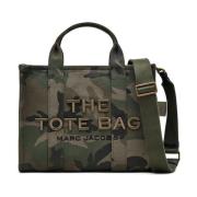 Camo Jacquard Tote Tas Marc Jacobs , Green , Dames