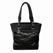 Pre-owned Canvas chanel-bags Chanel Vintage , Black , Dames