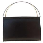 Pre-owned Leather totes Cartier Vintage , Black , Dames