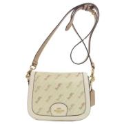 Pre-owned Fabric shoulder-bags Coach Pre-owned , White , Dames