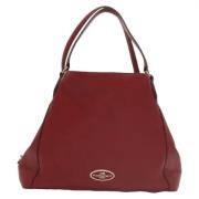 Pre-owned Leather handbags Coach Pre-owned , Red , Dames