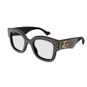 Stijlvolle zonnebril voor dagelijks gebruik Gucci , Black , Unisex