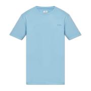 T-shirt met geborduurd logo Etro , Blue , Heren