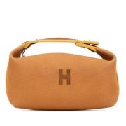 Pre-owned Canvas pouches Hermès Vintage , Brown , Dames