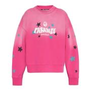 Gedrukte sweatshirt Palm Angels , Pink , Heren