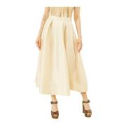 Room Taffeta Rok Souvenir , Beige , Dames