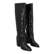 Pre-owned Leather boots Chloé Pre-owned , Black , Dames