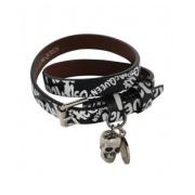 Skull Noir Armband Mode Sieraden Alexander McQueen , Black , Dames