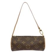 Pre-owned Canvas clutches Louis Vuitton Vintage , Brown , Dames