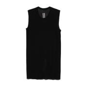 Zwart Mouwloos Ronde Hals T-shirt Rick Owens , Black , Heren