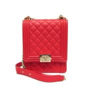 Pre-owned Leather shoulder-bags Chanel Vintage , Red , Dames