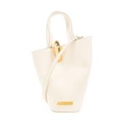 Stijlvolle witte handtas met afneembare band Jacquemus , White , Dames