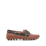 Kameelbruine Veterschoenen Moccasins Tod's , Brown , Dames