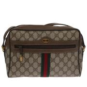 Pre-owned Leather gucci-bags Gucci Vintage , Beige , Dames