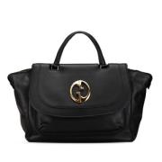 Pre-owned Leather handbags Gucci Vintage , Black , Dames