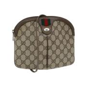 Pre-owned Leather gucci-bags Gucci Vintage , Beige , Dames