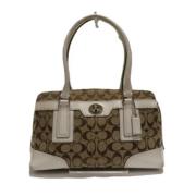 Pre-owned Leather handbags Coach Pre-owned , Brown , Dames