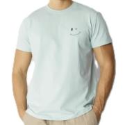 Smiley X Logo T-shirt Clean Cut , Green , Heren