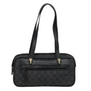 Pre-owned Canvas shoulder-bags Gucci Vintage , Black , Dames