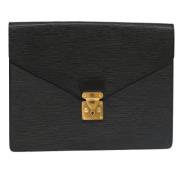 Pre-owned Leather louis-vuitton-bags Louis Vuitton Vintage , Black , D...