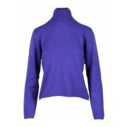 Kasjmier Gebreide Trui Gran Sasso , Purple , Dames