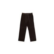 Bruine Corduroy Straight Fit Broek Moncler , Brown , Heren