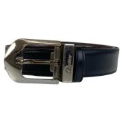 Pre-owned Leather belts Cartier Vintage , Black , Heren