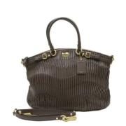 Pre-owned Leather handbags Coach Pre-owned , Brown , Dames