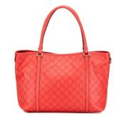 Pre-owned Leather totes Gucci Vintage , Red , Dames