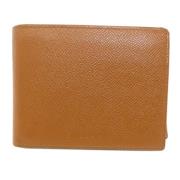 Pre-owned Leather wallets Bvlgari Vintage , Brown , Heren