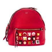 Pre-owned Leather shoulder-bags Fendi Vintage , Red , Dames